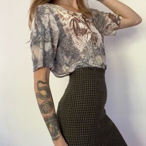 90s Vintage, Impulse 19th Century Art Inspired Graphic Blouse